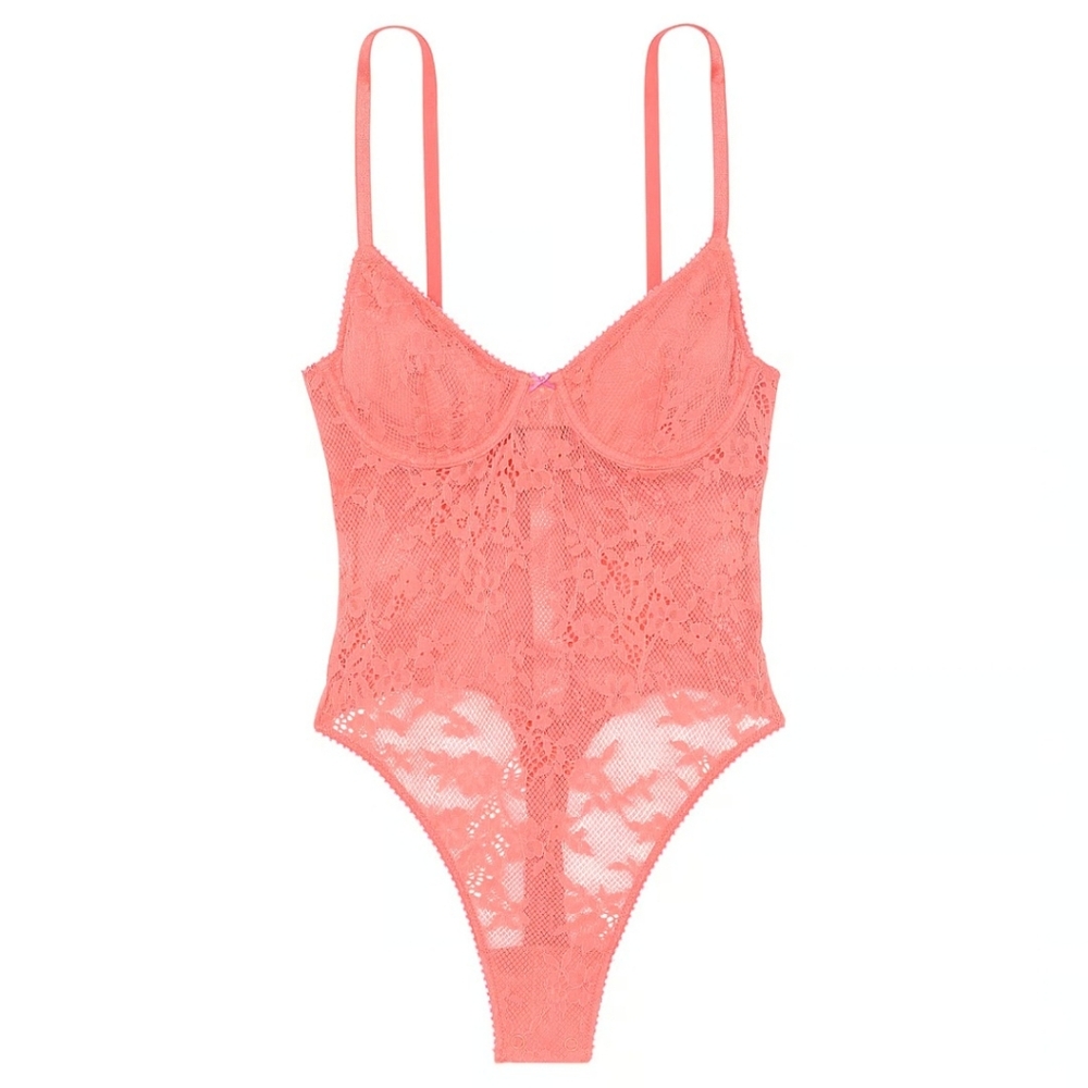 Victoria's Secret Tease Lace Demi Bodysuit. - Picture 3 of 16